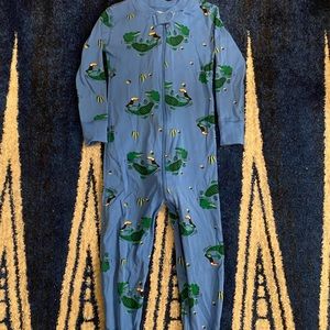 Hanna Anderson zip one piece pajamas